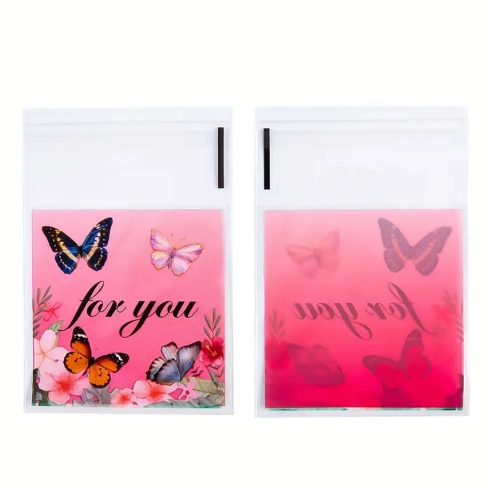 25 Butterfly Self Adhesive Cellophane Bags - Picture 4 of 6
